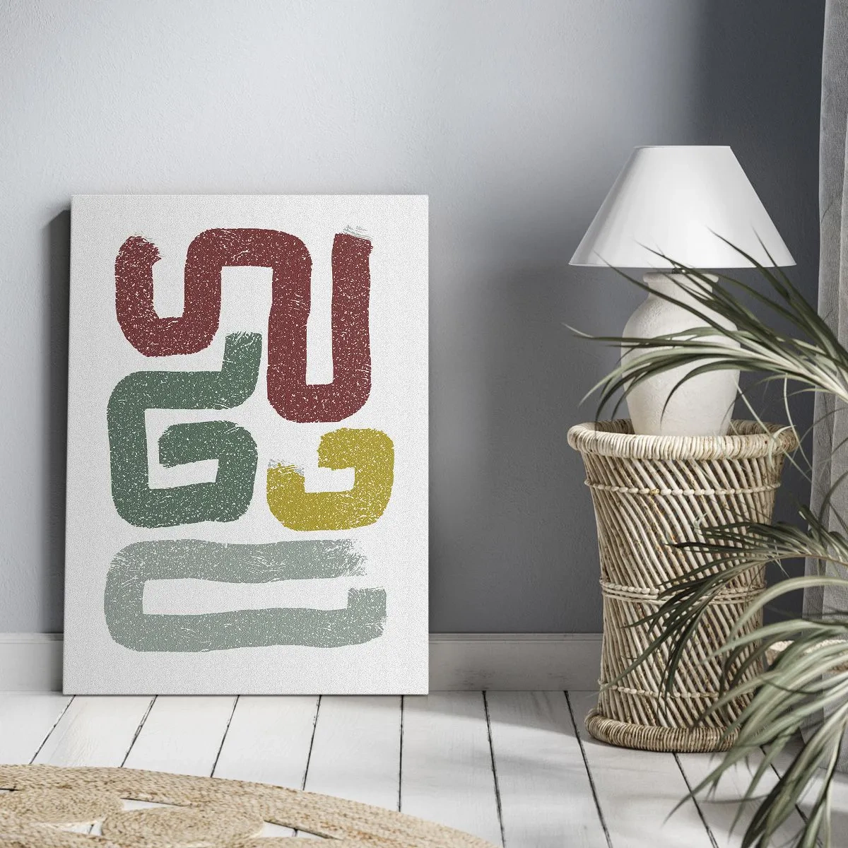 Lærredstryk - Billede på lærred - På et ukendt sprog - 45x80 cm