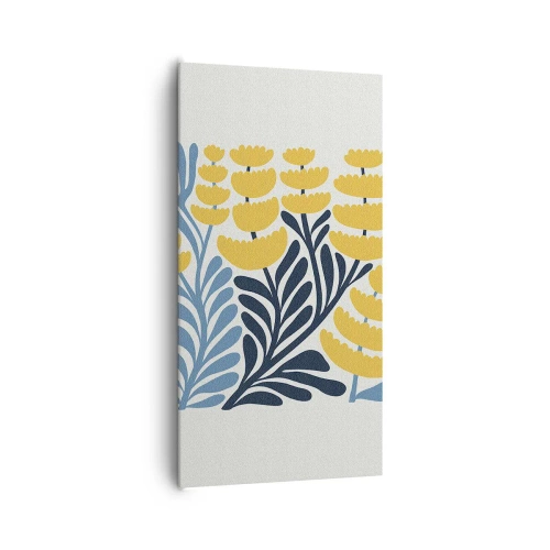 Lærredstryk - Billede på lærred - Solrig seng - 65x120 cm