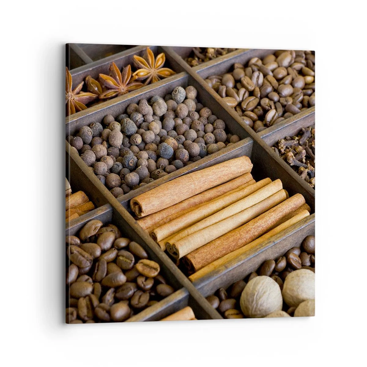 Lærredstryk - Billede på lærred - Et skatkammer af aromaer - 70x70 cm