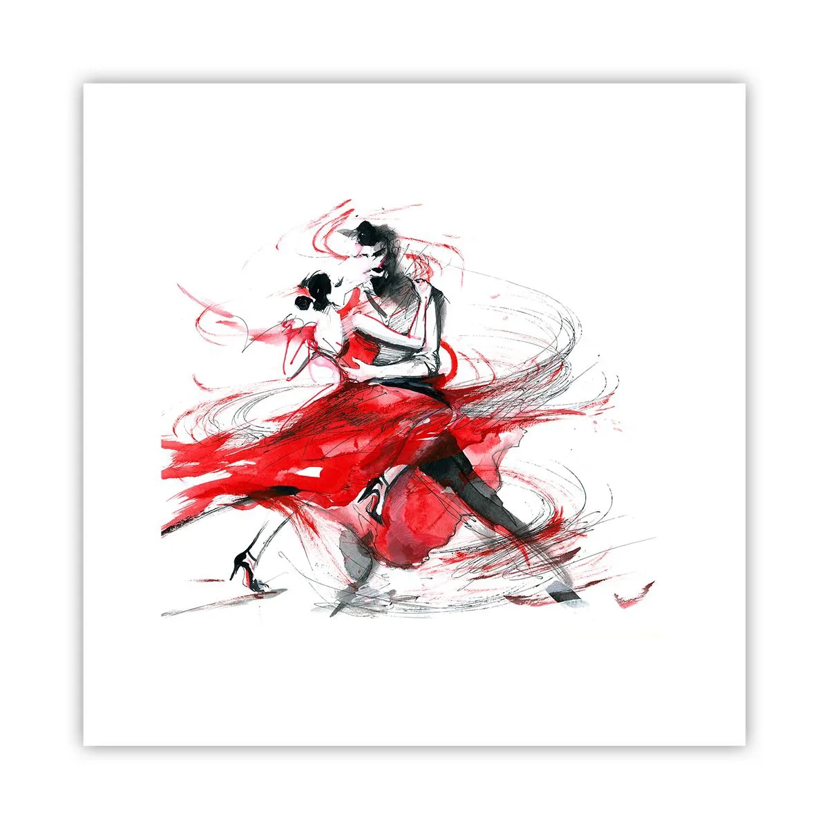 Plakat - Tango - passionens rytme - 30x30 cm