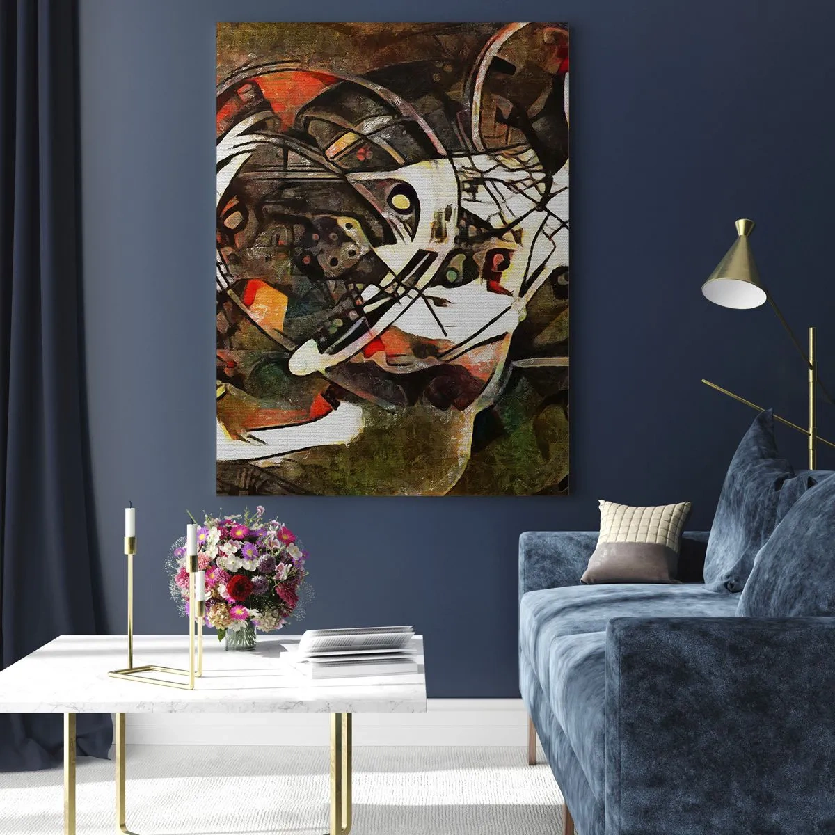 Billede på glas - Kan du høre bevægelse? - 70x100 cm