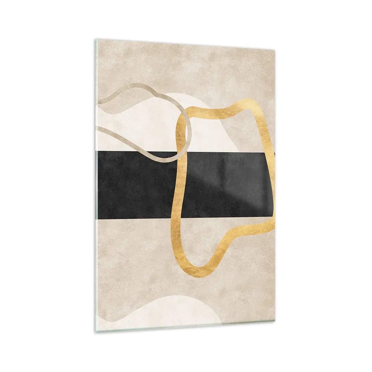 Billede på glas - Sløjfeformede former - 80x120 cm