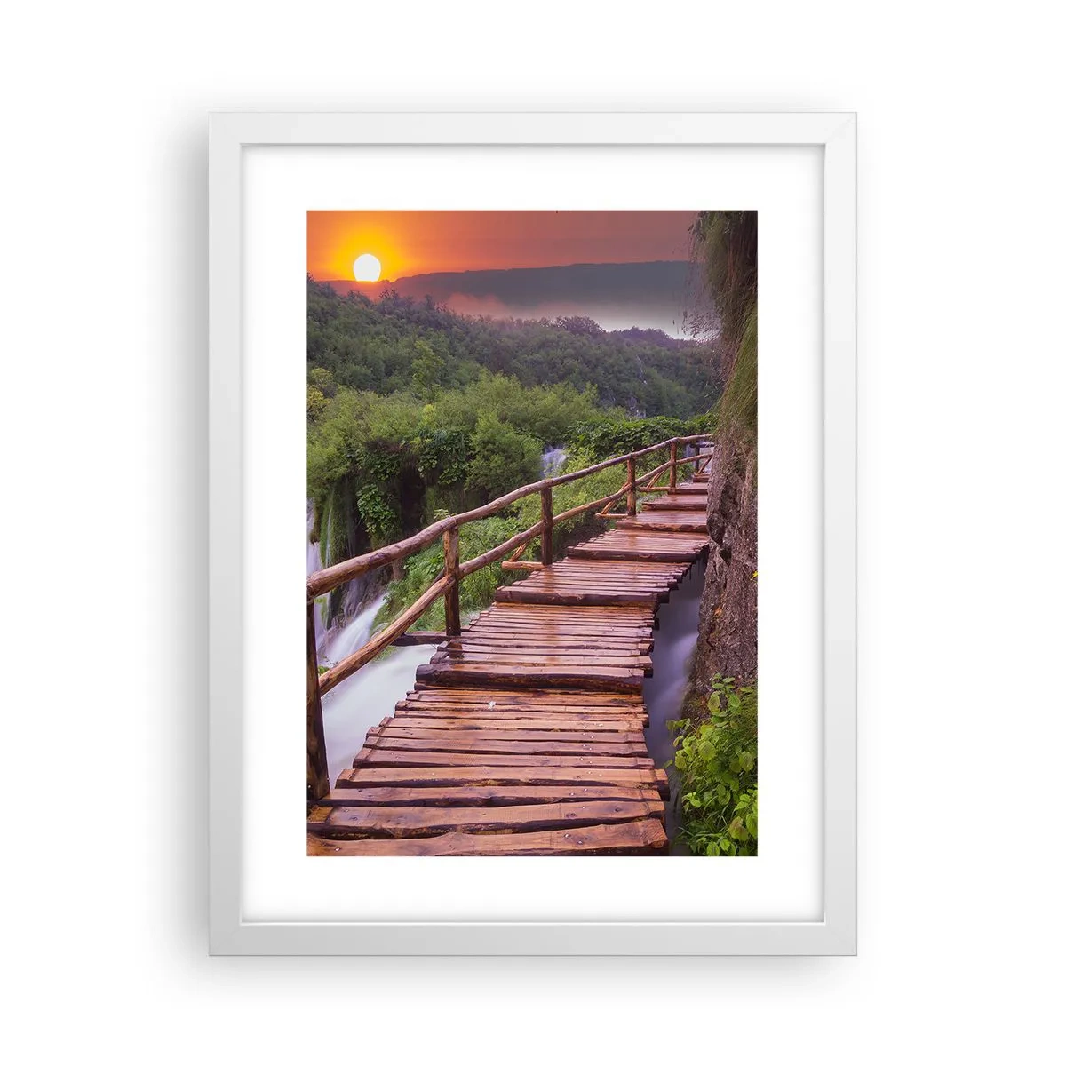 Plakat i hvid ramme - En utrolig skønhed - 30x40 cm