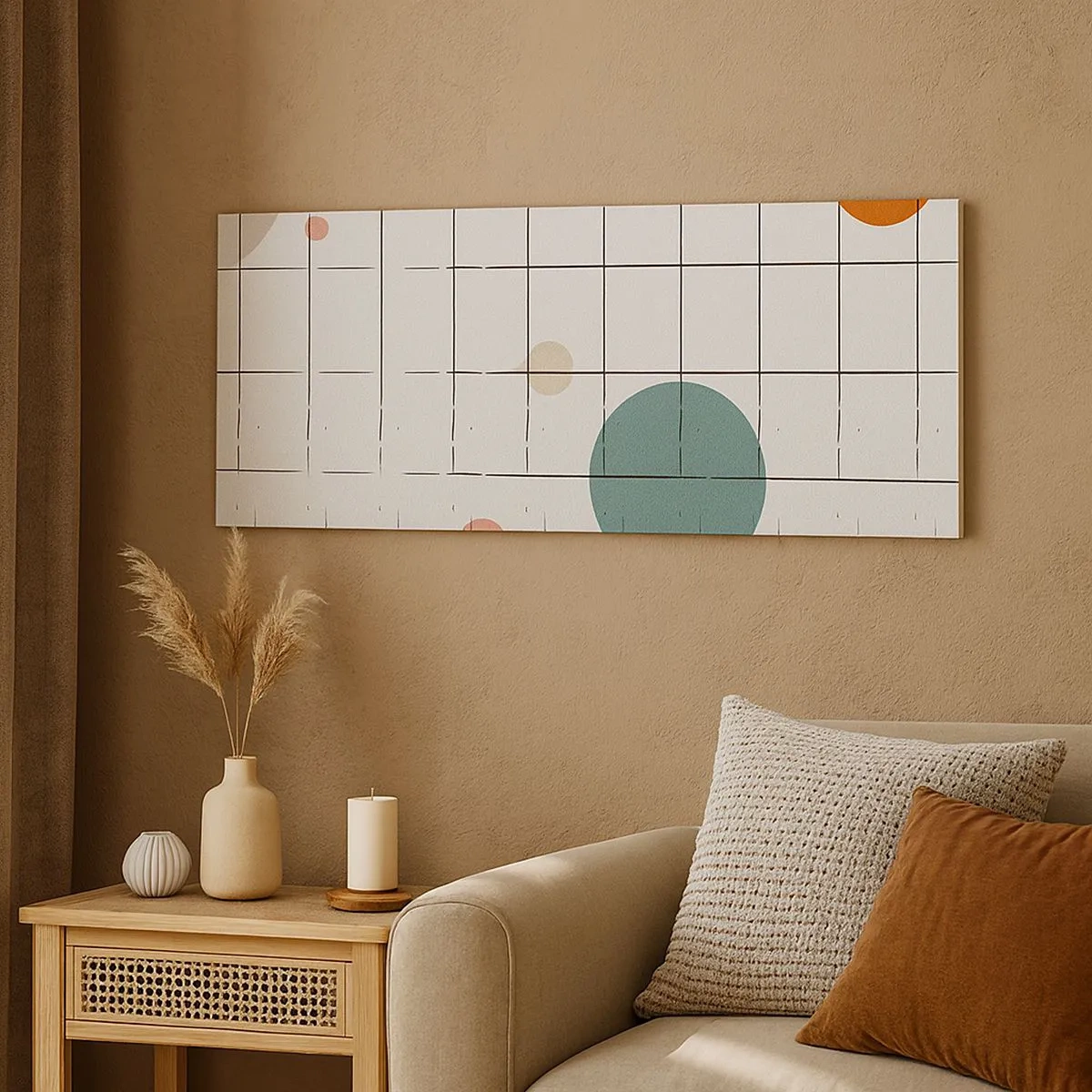 Lærredstryk - Billede på lærred - Fanget i en fælde. Os eller dem? - 100x40 cm