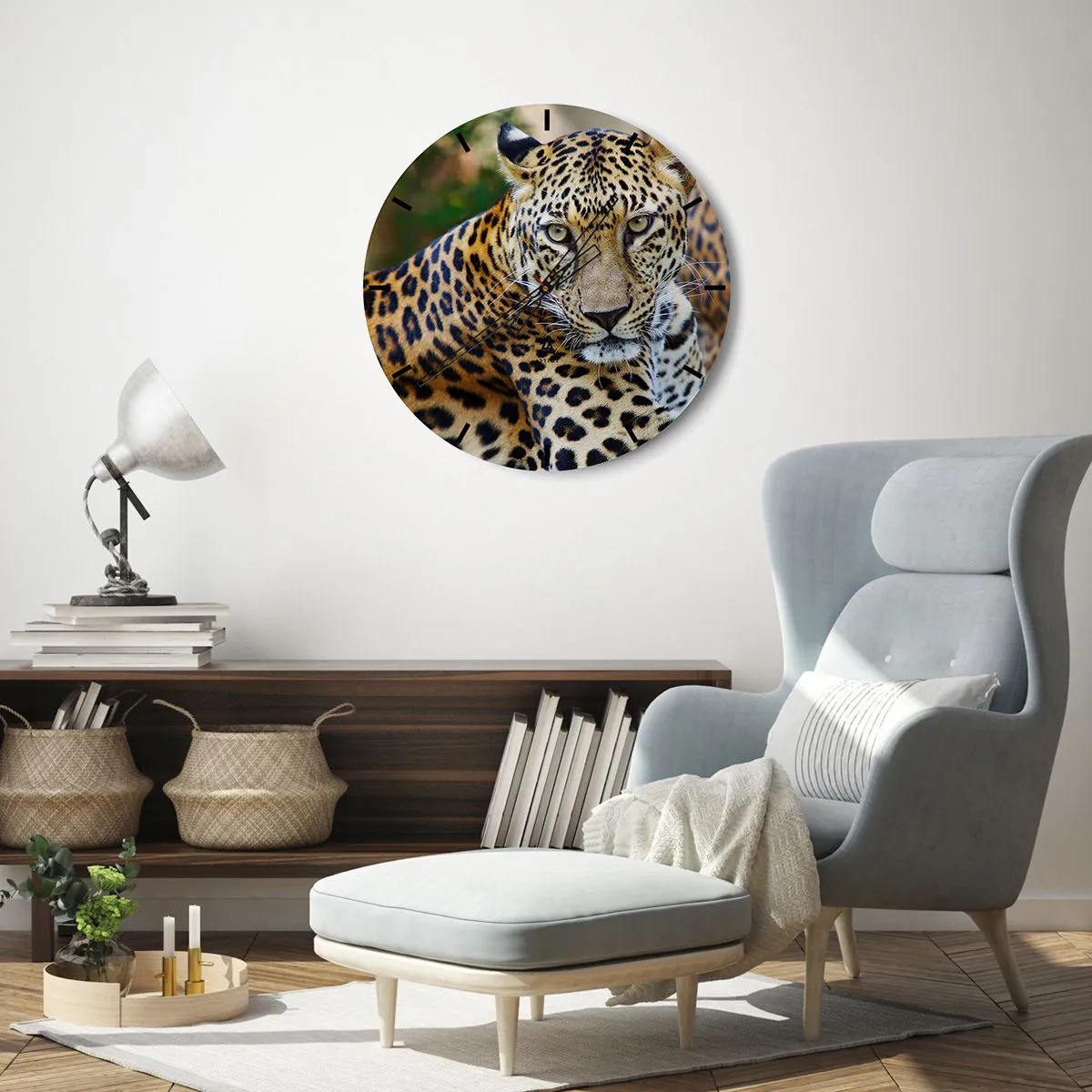 Vægur, Uret - Vild og rolig - 30x30 cm