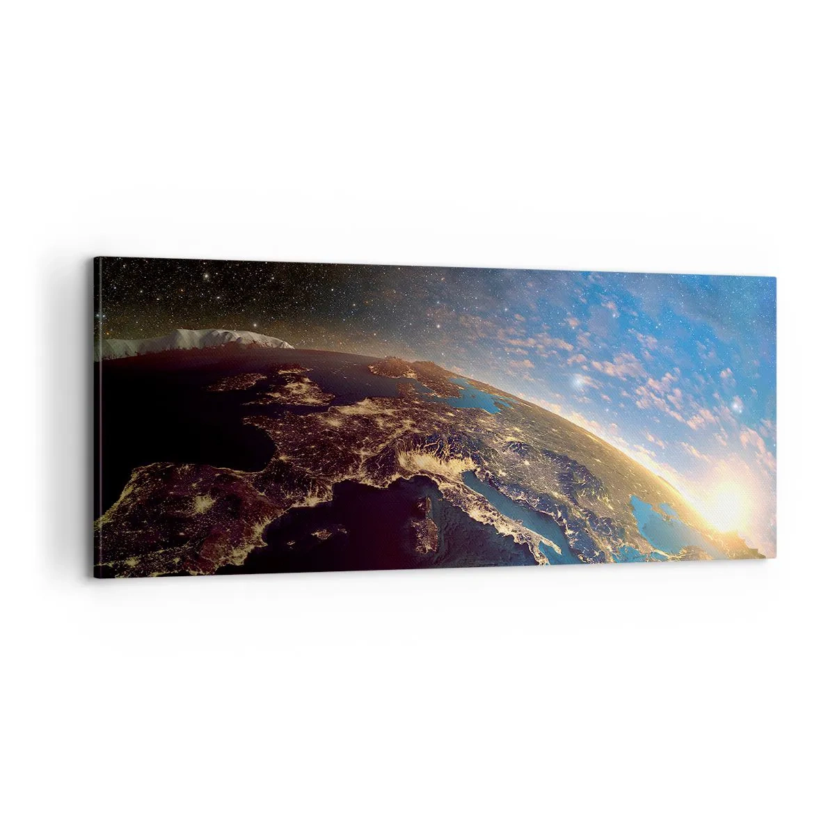 Lærredstryk - Billede på lærred - Lad os se på hinanden på afstand - 100x40 cm