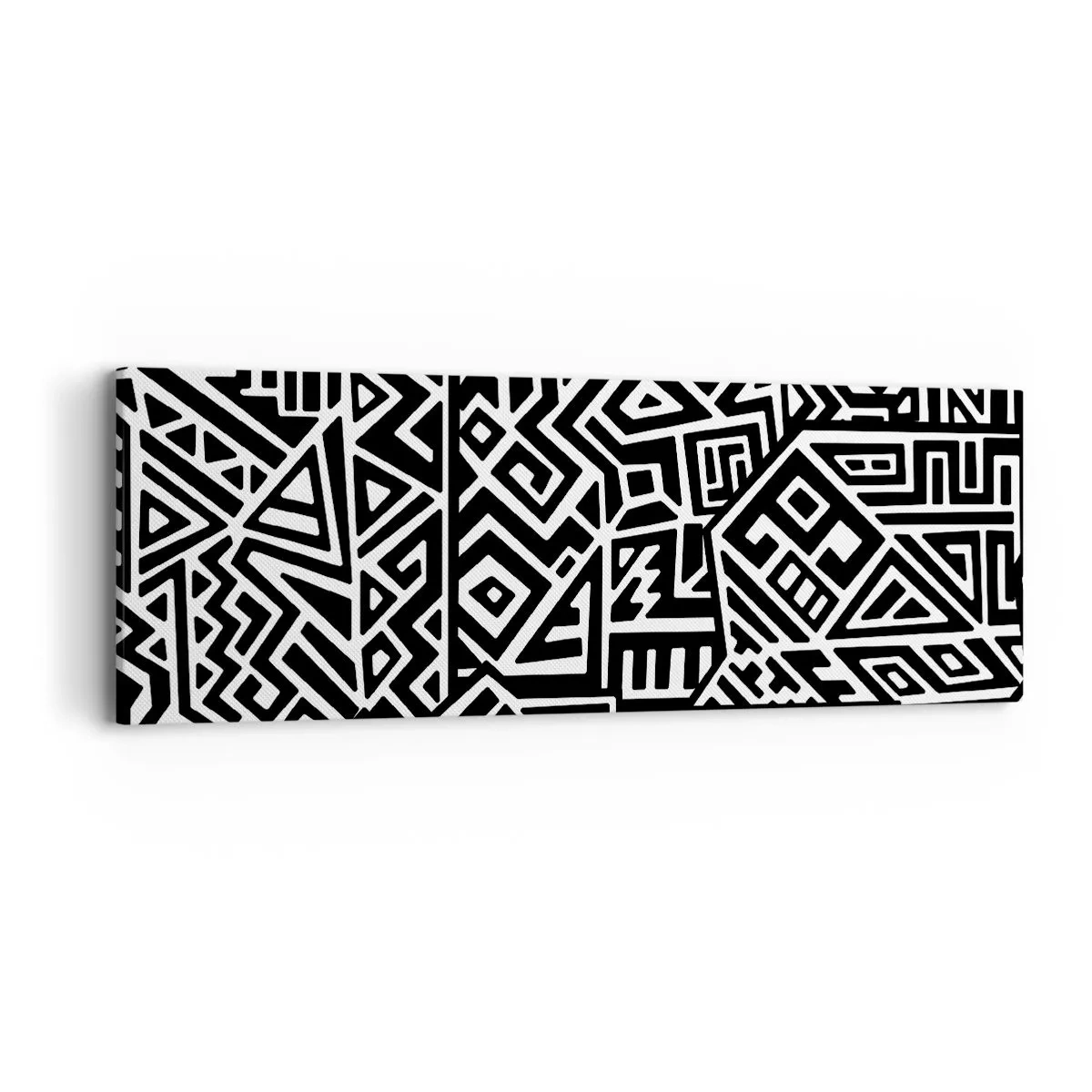 Lærredstryk - Billede på lærred - Præcolumbiansk sammensætning - 90x30 cm