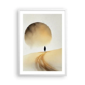 Plakat i hvid ramme - Altid længselsfulde - 50x70 cm