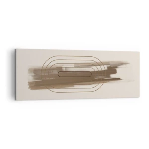 Lærredstryk - Billede på lærred - Et pust af gråvejr - 140x50 cm