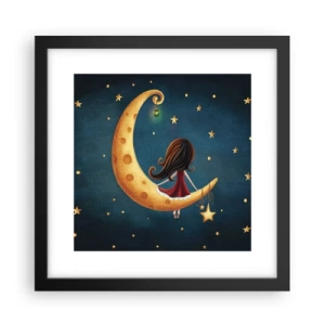Plakat i sort ramme - Der var engang... - 30x30 cm