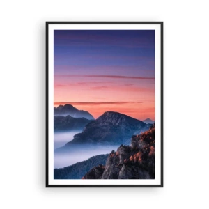 Plakat i sort ramme - Over dalene - 70x100 cm