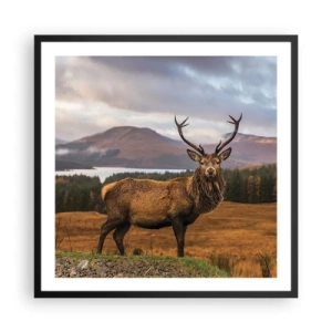 Plakat i sort ramme - Naturens majestæt - 60x60 cm