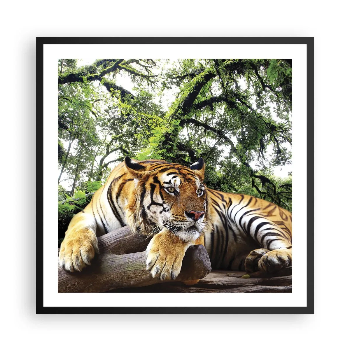 Plakat i sort ramme - Med venlig hilsen - 60x60 cm