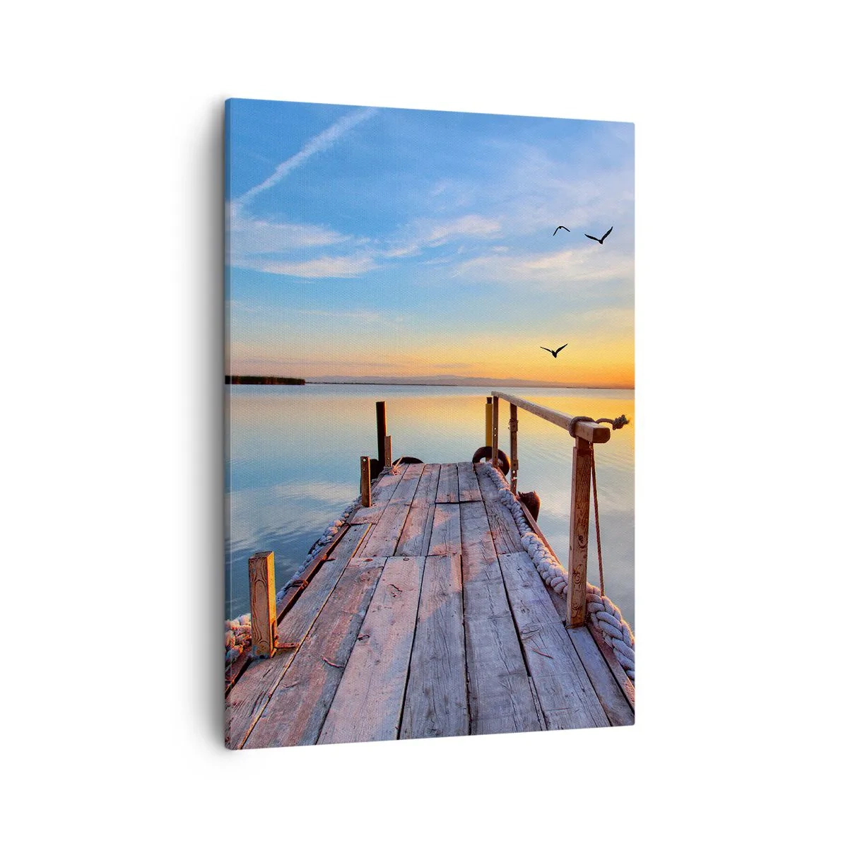 Lærredstryk - Billede på lærred - Går fremad mod solen - 50x70 cm