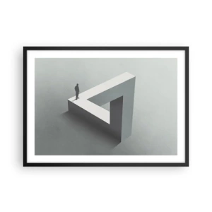 Plakat i sort ramme - Og dog er det muligt - 70x50 cm
