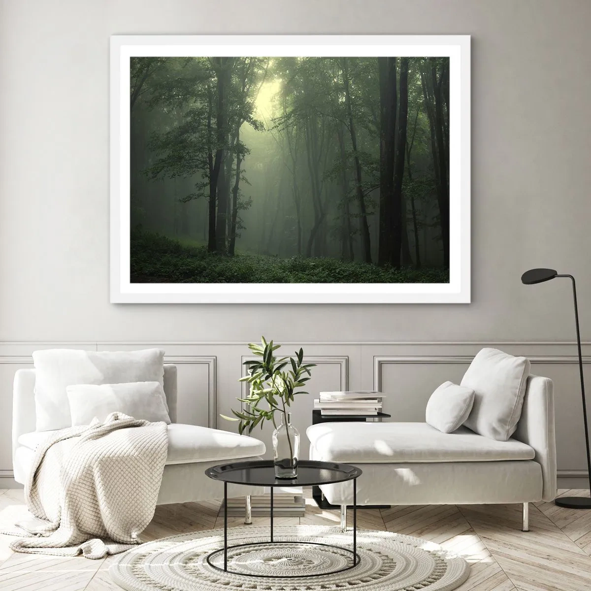 Plakat i hvid ramme - Før han vågner op - 40x30 cm
