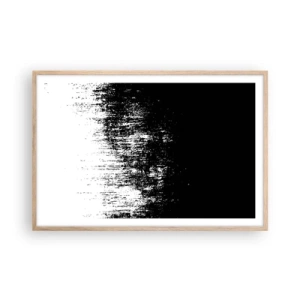 Plakat i ramme af lyst egetræ - Og vinderen er... - 91x61 cm