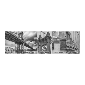 Prøve Fototapet Premium Canvas - Til byens hjerte - New York, By, Manhattan - 100x30 cm