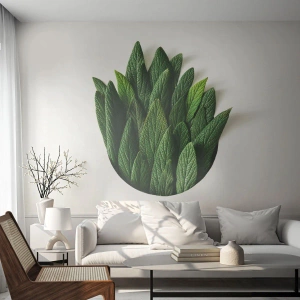Fototapet Selvklæbende Deluxe Sticker - Uhæmmet nysgerrighed - Salvie, Salvie blad, Urt - 100x70 cm