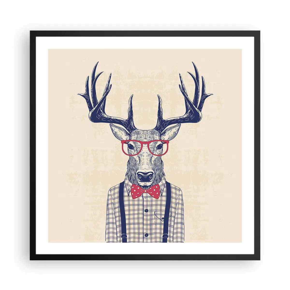 Plakat i sort ramme - Et underholdende ekstravaganza - 60x60 cm