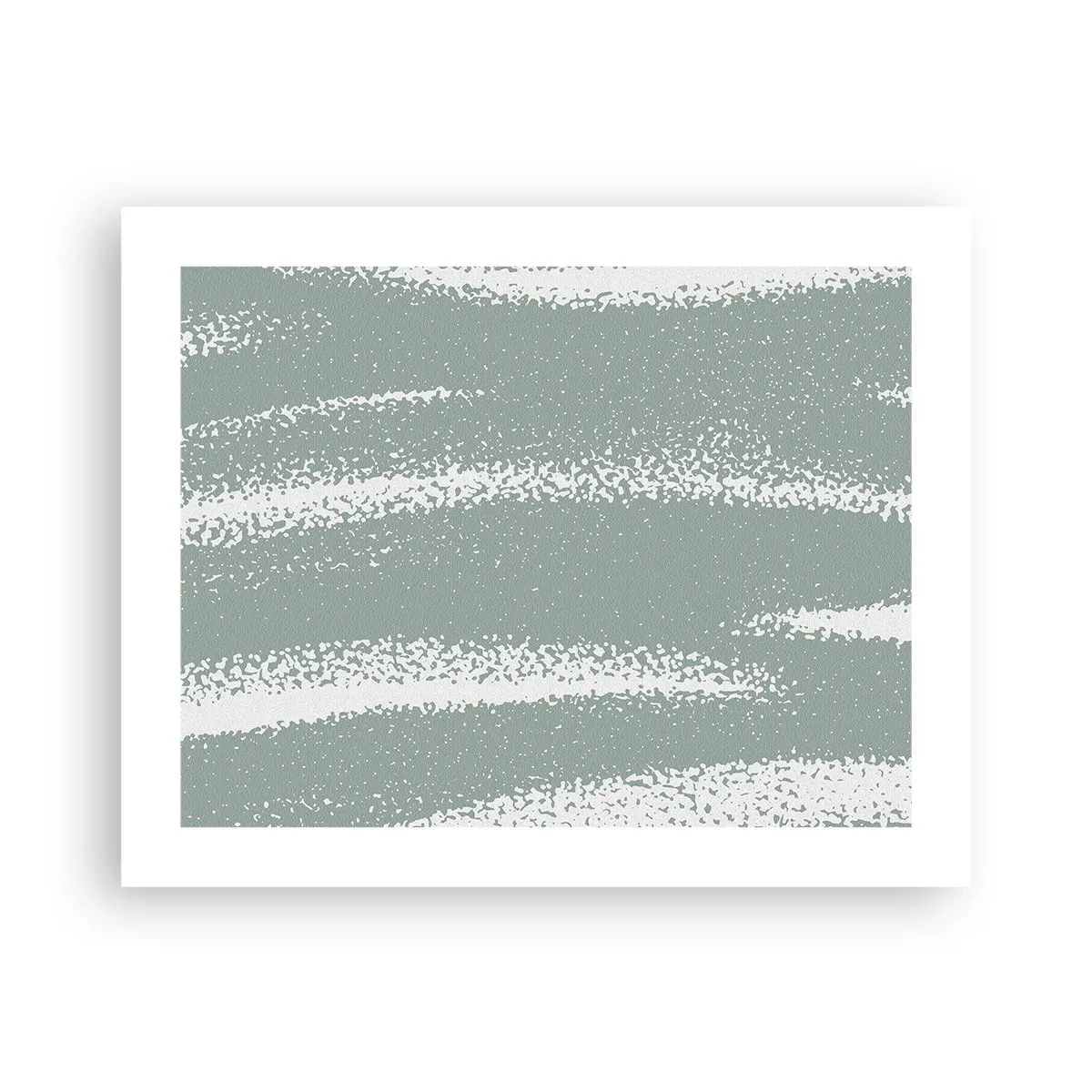 Plakat - Abstraktion i vinterstemning - 50x40 cm