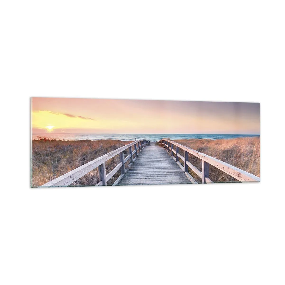 Billede på glas - Baltisk aften aura - 90x30 cm