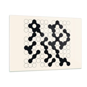 Billede på glas - Kinesisk spil - variation - 120x80 cm