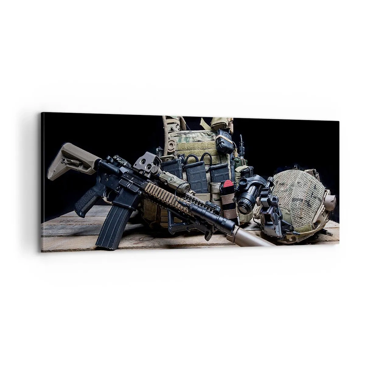 Lærredstryk - Billede på lærred - Hvil! - 100x40 cm