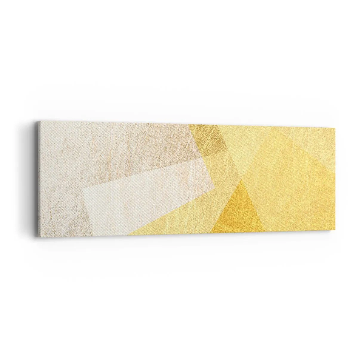 Lærredstryk - Billede på lærred - Geometriens vejr - 90x30 cm