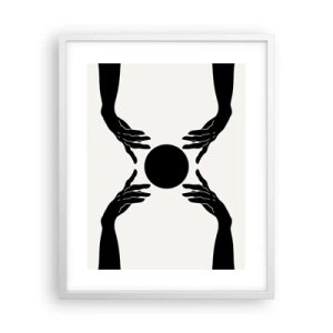 Plakat i hvid ramme - Et hemmeligt tegn - 40x50 cm