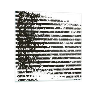 Billede på glas - Rytme og støj - 30x30 cm