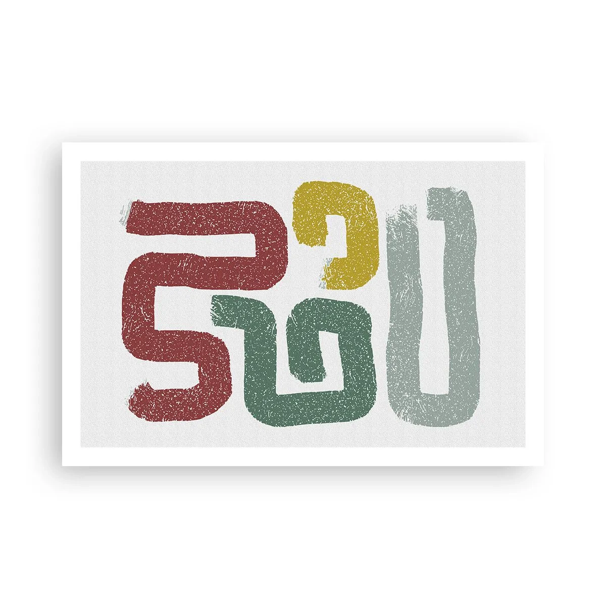 Plakat - På et ukendt sprog - 91x61 cm