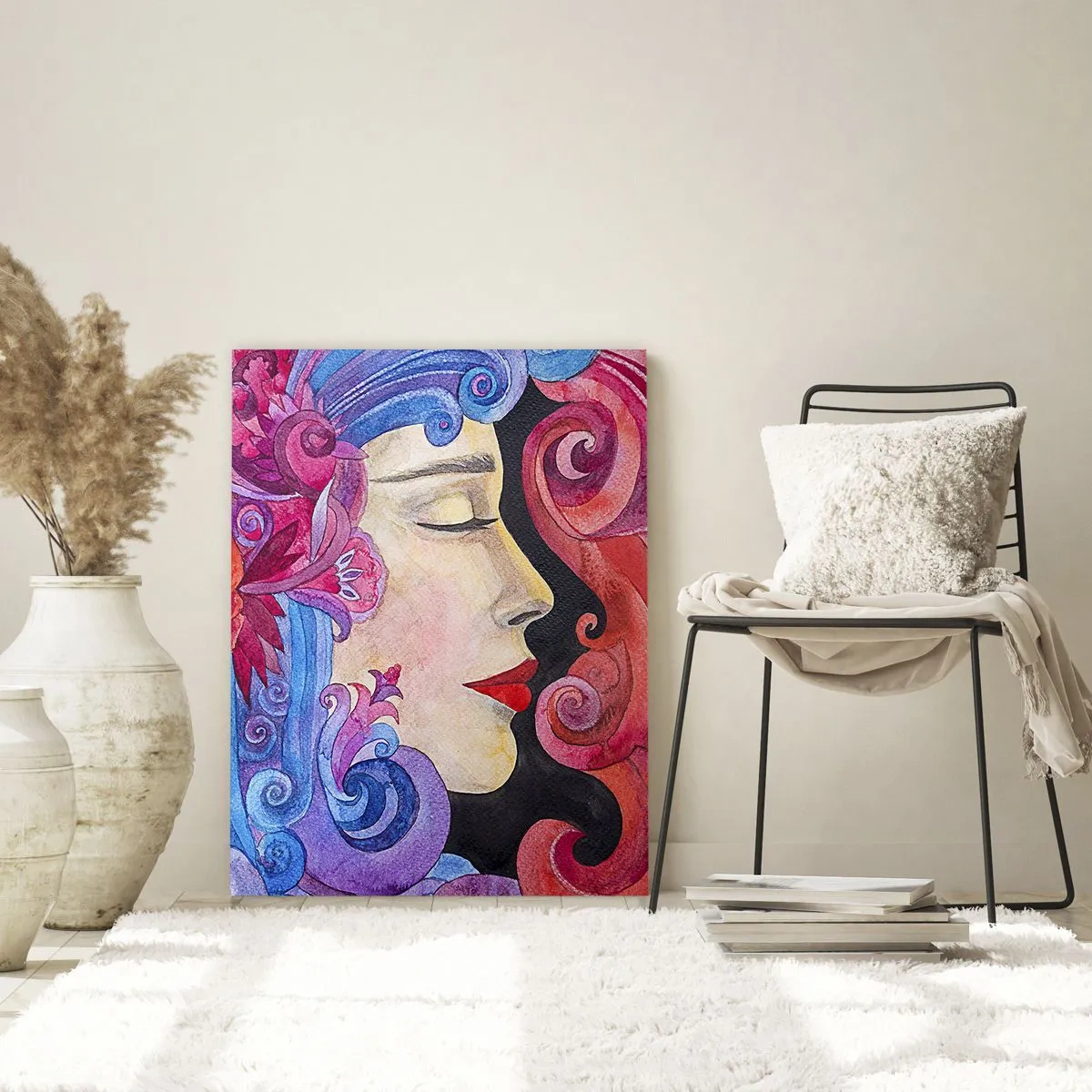 Billede på glas - Art Nouveau er stadig i live - 80x120 cm