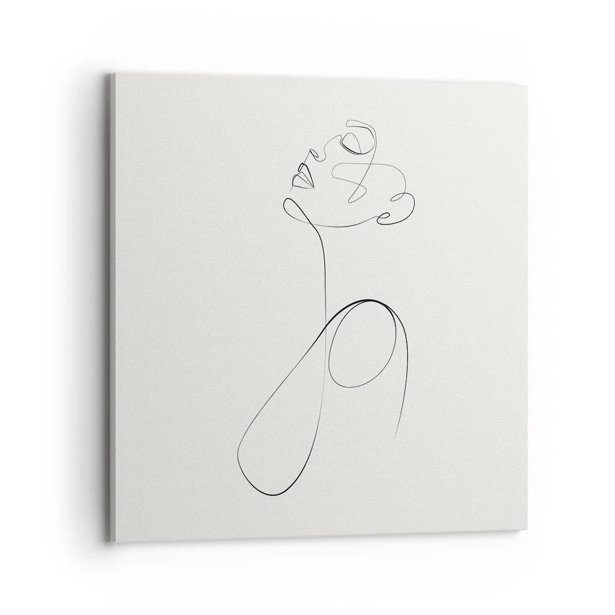 Lærredstryk - Billede på lærred - Sløjfet i drømme - 70x70 cm