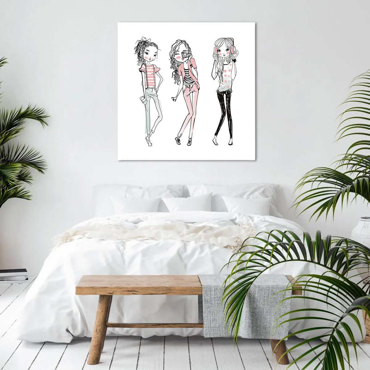 Lærredstryk - Billede på lærred - Det bliver sjovt - 40x40 cm