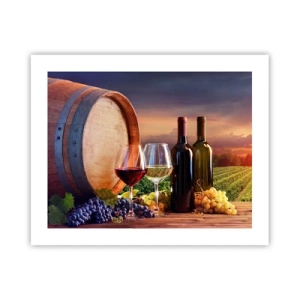 Plakat - Livet har smag her - 50x40 cm