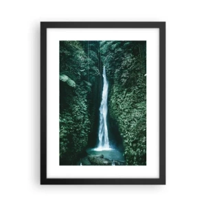 Plakat i sort ramme - Tropisk spa - 30x40 cm