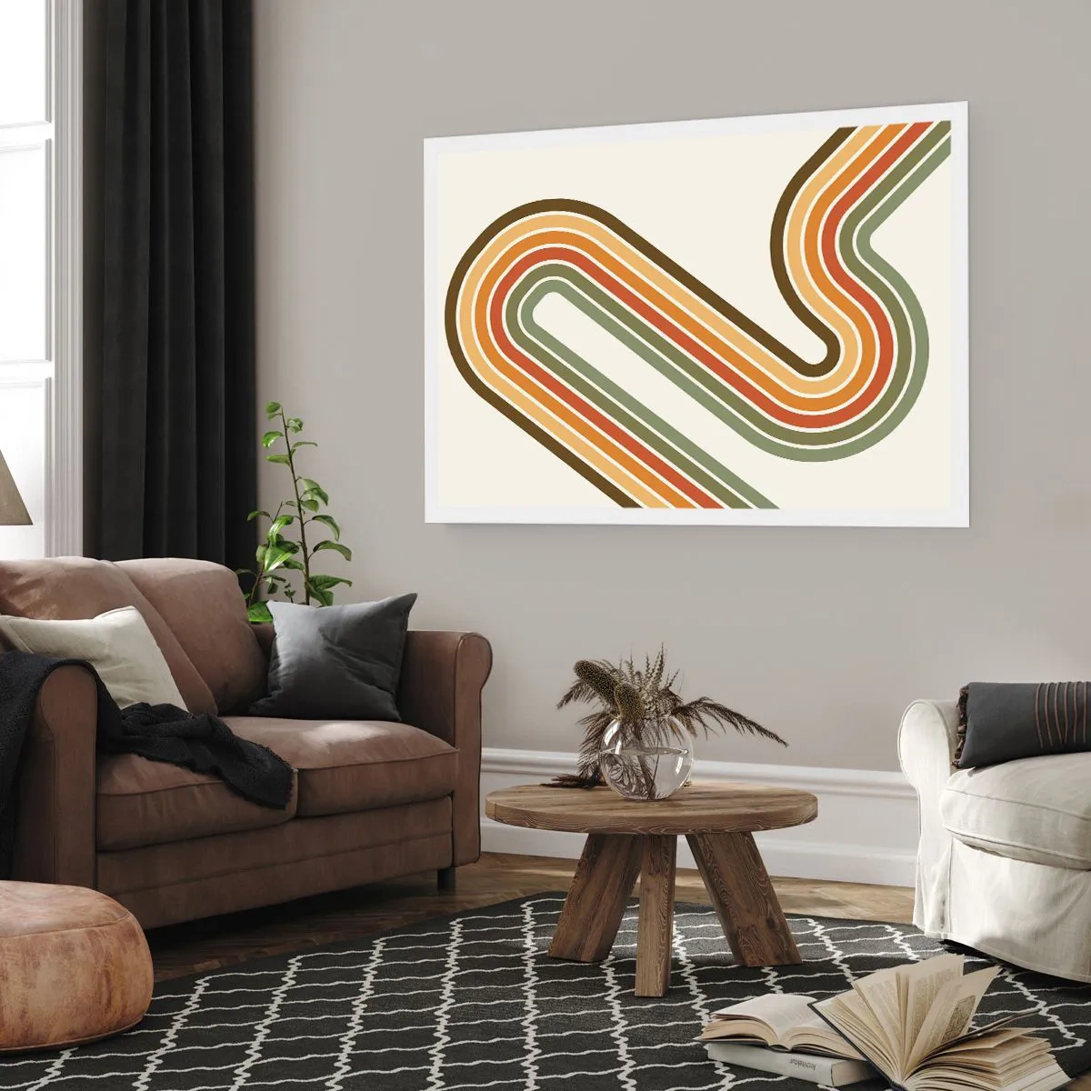 Plakat - Zigzag til destinationen - 40x30 cm