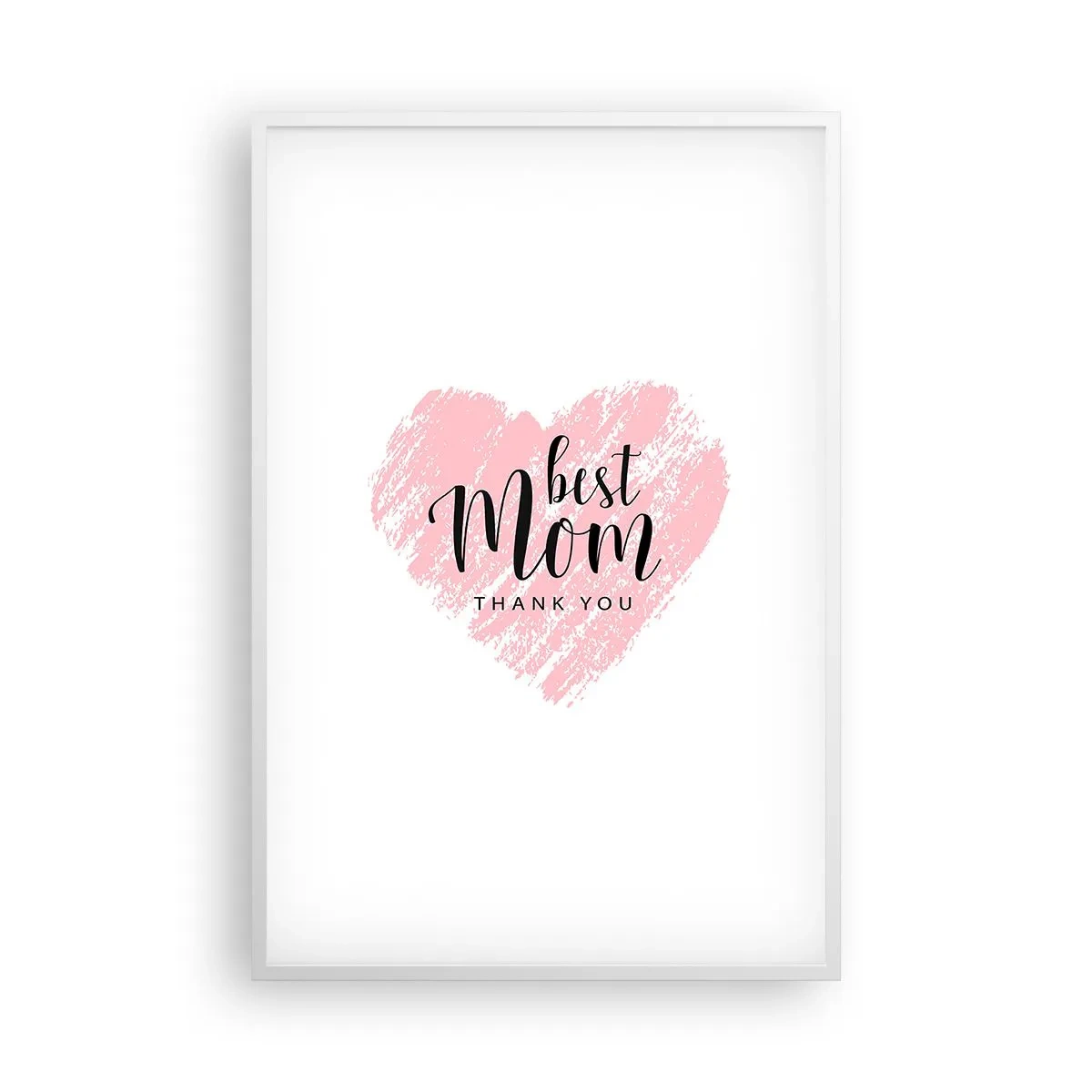 Plakat i hvid ramme - Altid det rette øjeblik - 61x91 cm