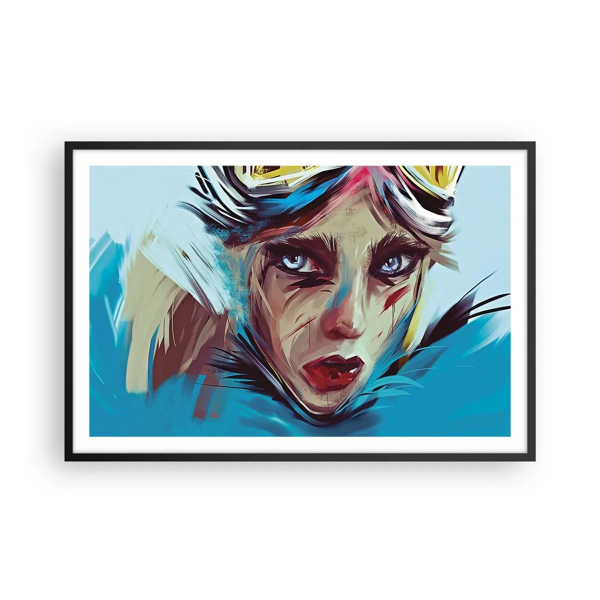 Plakat i sort ramme - Vejkriger - 91x61 cm