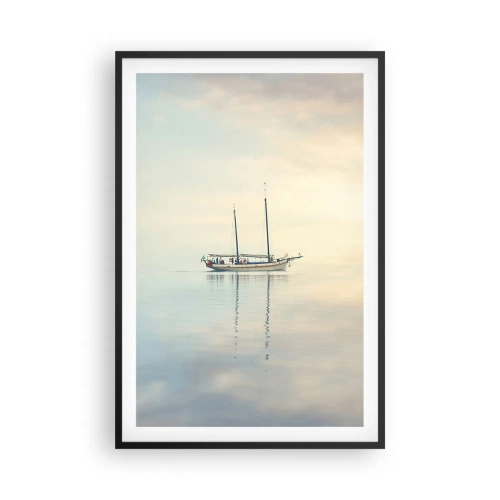 Plakat i sort ramme - I et hav af stilhed - 61x91 cm