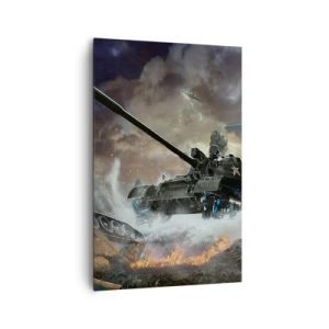 Lærredstryk - Billede på lærred - Kampen er frygtelig og smuk - 80x120 cm