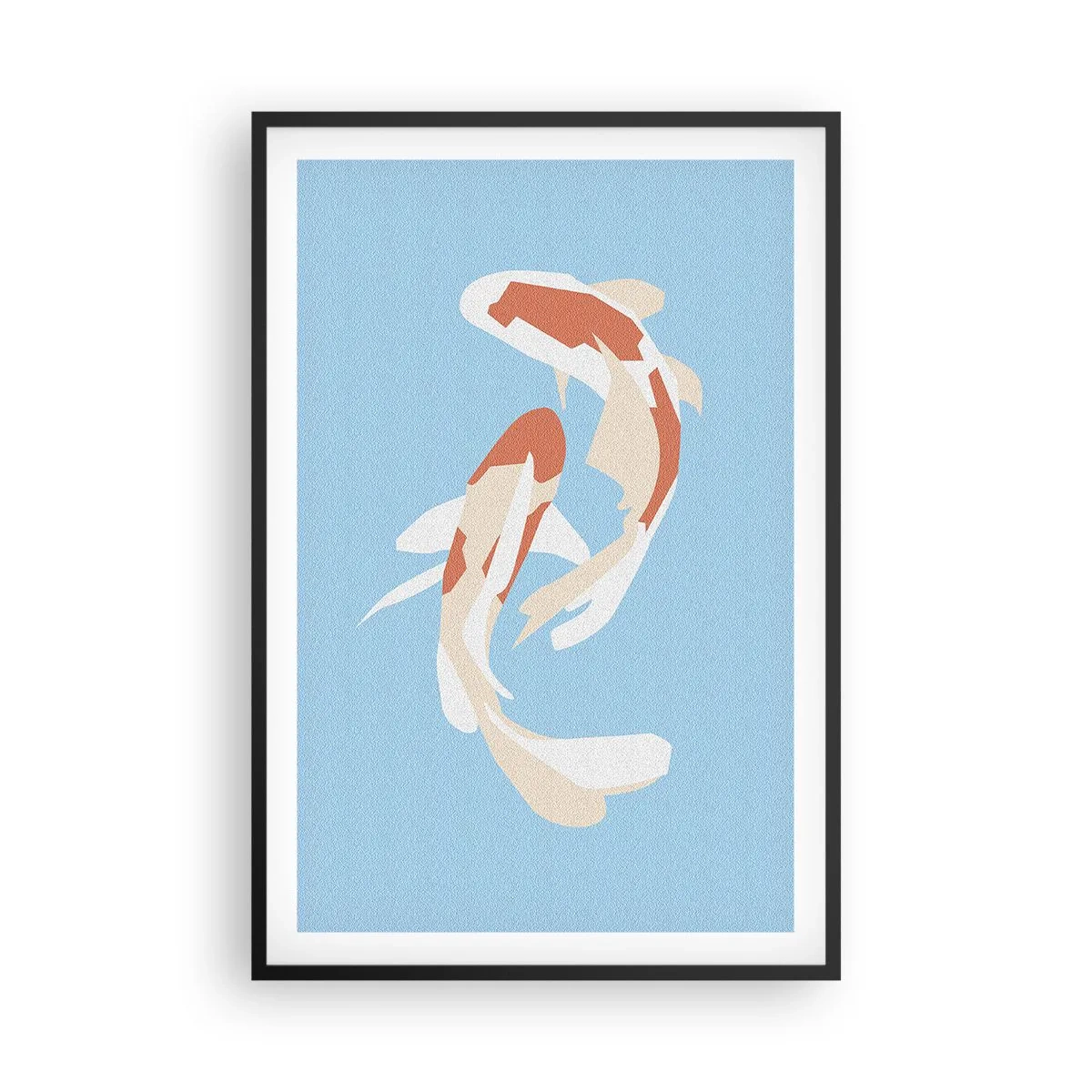 Plakat i sort ramme - Spontan synkroniseret svømning - 61x91 cm