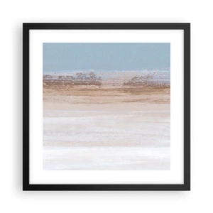 Plakat i sort ramme - Tvetydigt landskab - 40x40 cm
