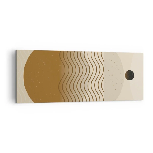 Lærredstryk - Billede på lærred - Om geometriske figurers oprindelse - 140x50 cm