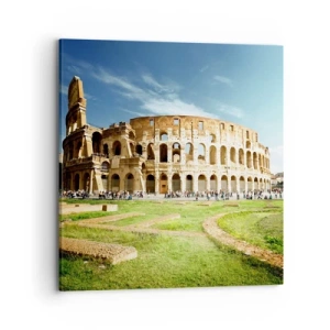 Lærredstryk - Billede på lærred - Du kan stadig høre våbenklirren - 70x70 cm