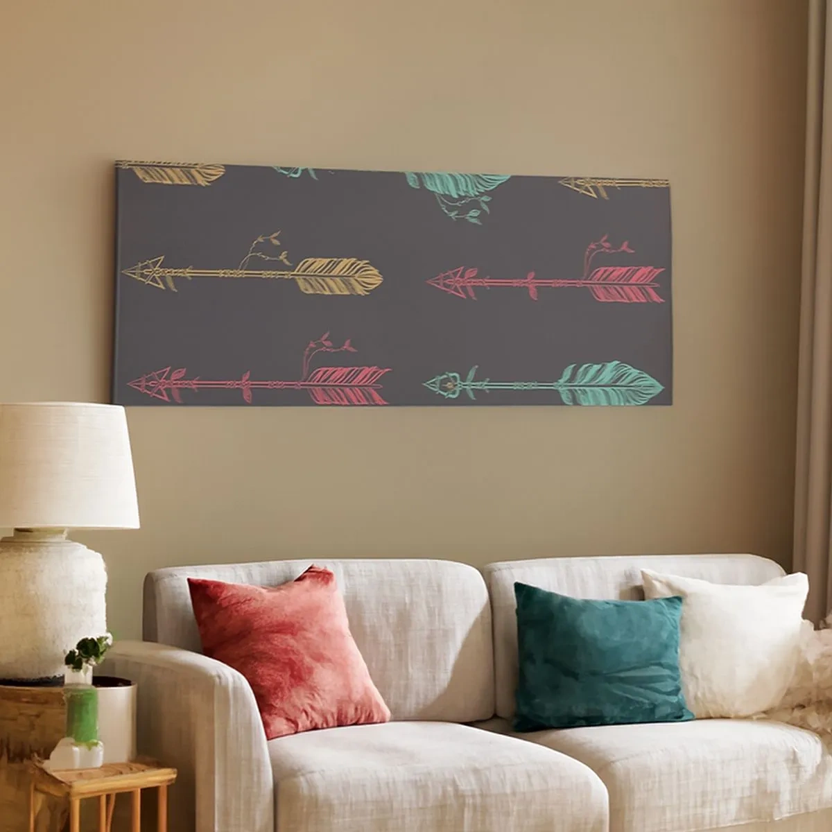 Lærredstryk - Billede på lærred - For at - 100x40 cm