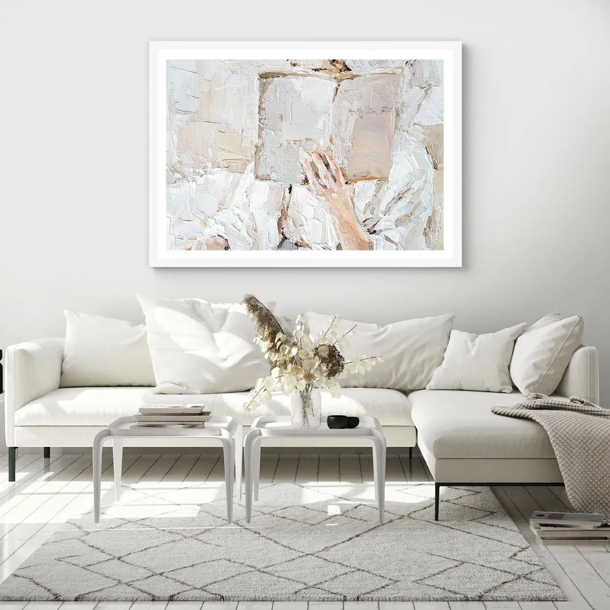 Plakat i hvid ramme - I en anden verden - 70x50 cm