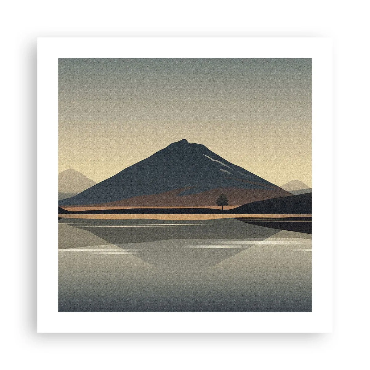 Plakat - Spejlrefleksion - 50x50 cm