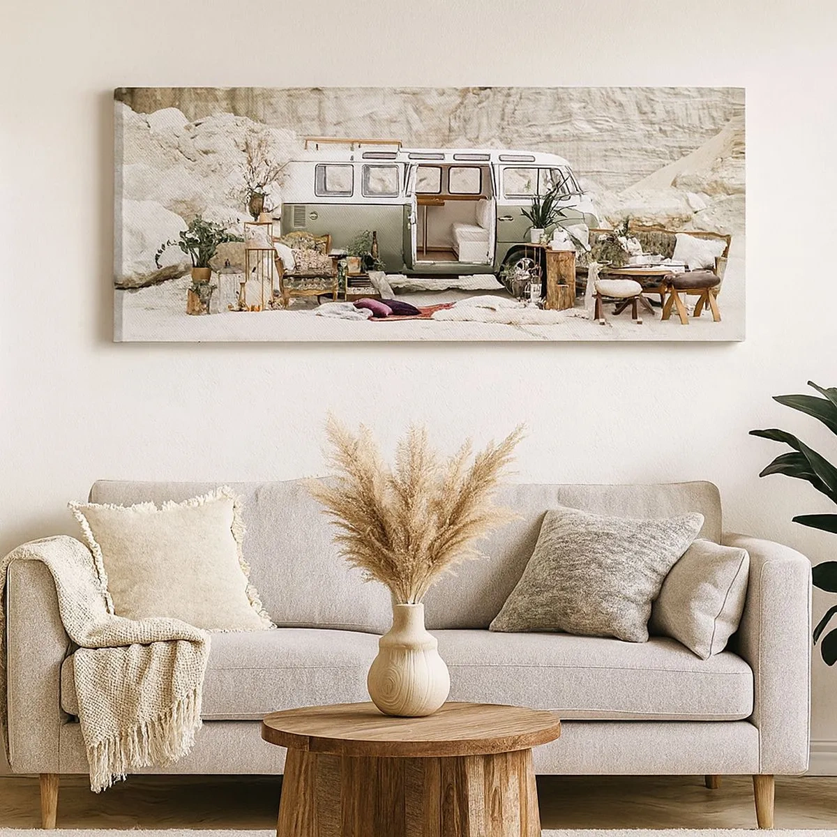 Lærredstryk - Billede på lærred - Tid til at starte rejsen - 100x40 cm